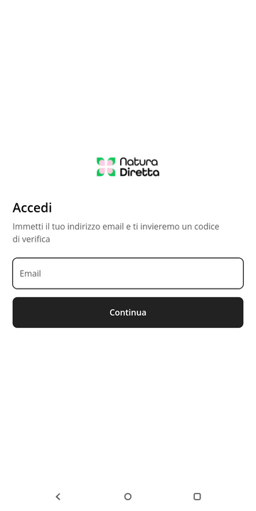 2. Inserisci la tua email