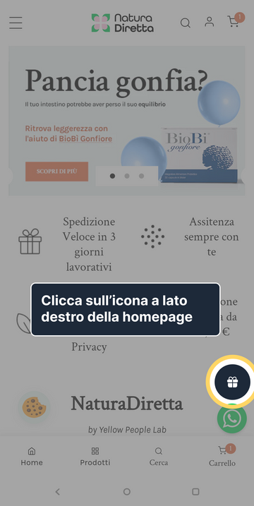 1. Apri la finestra Premi