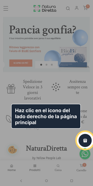 1. Abre la ventana de Recompensas