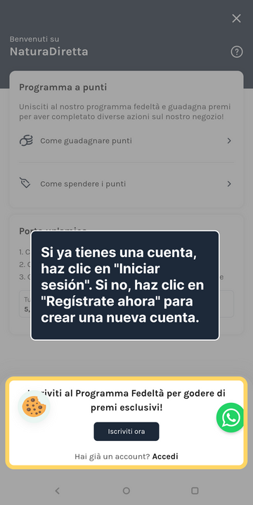 2. Inicia sesión