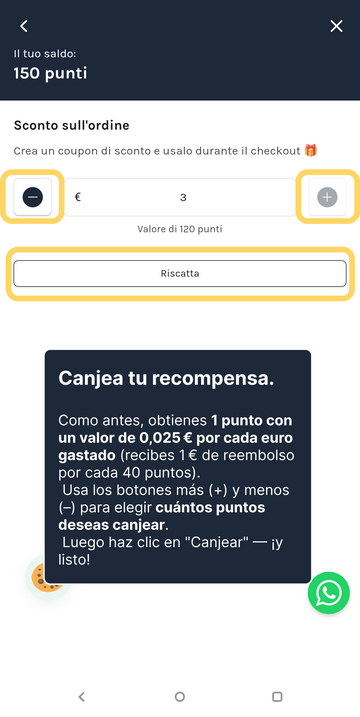 6. Canjea tu recompensa