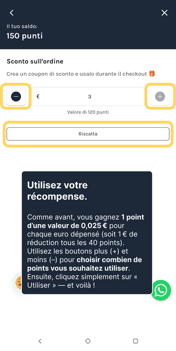 6. Échangez votre récompense.