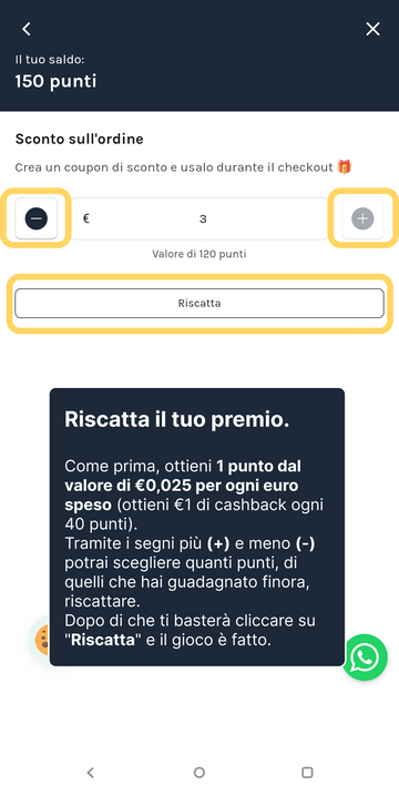 6. Riscatta il tuo premio